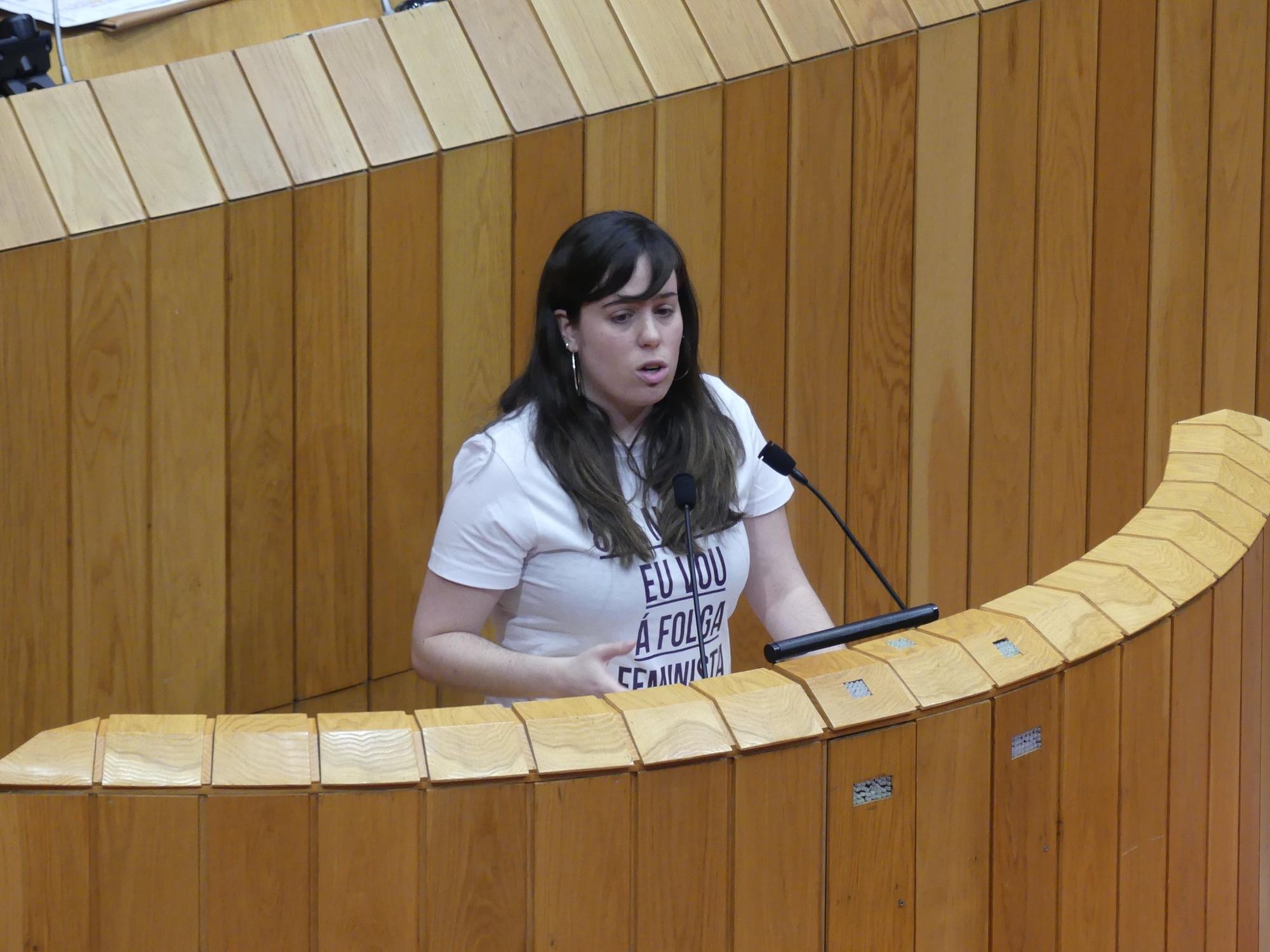 Paula Quinteiro no parlamento